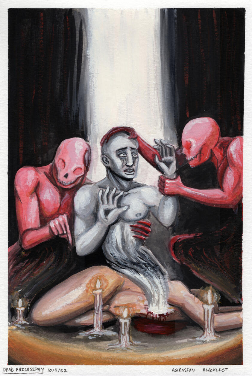 "Ascension Blacklist" - gouache on paper