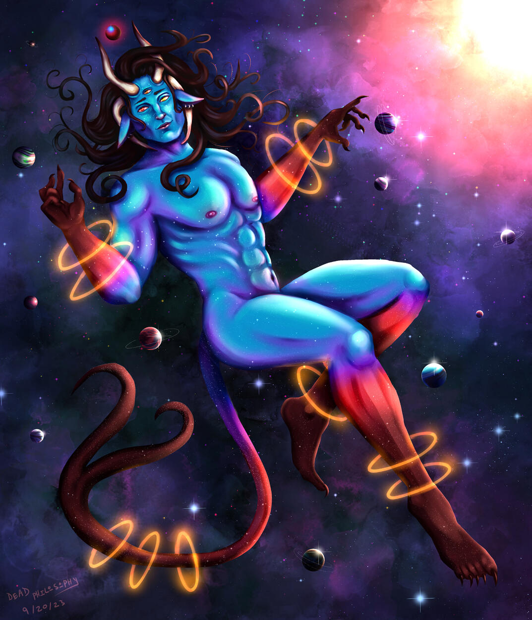"Algol, Agathodaimon of the Cosmos" - digital