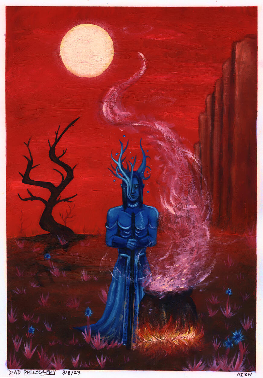 "Aion" - gouache on paper