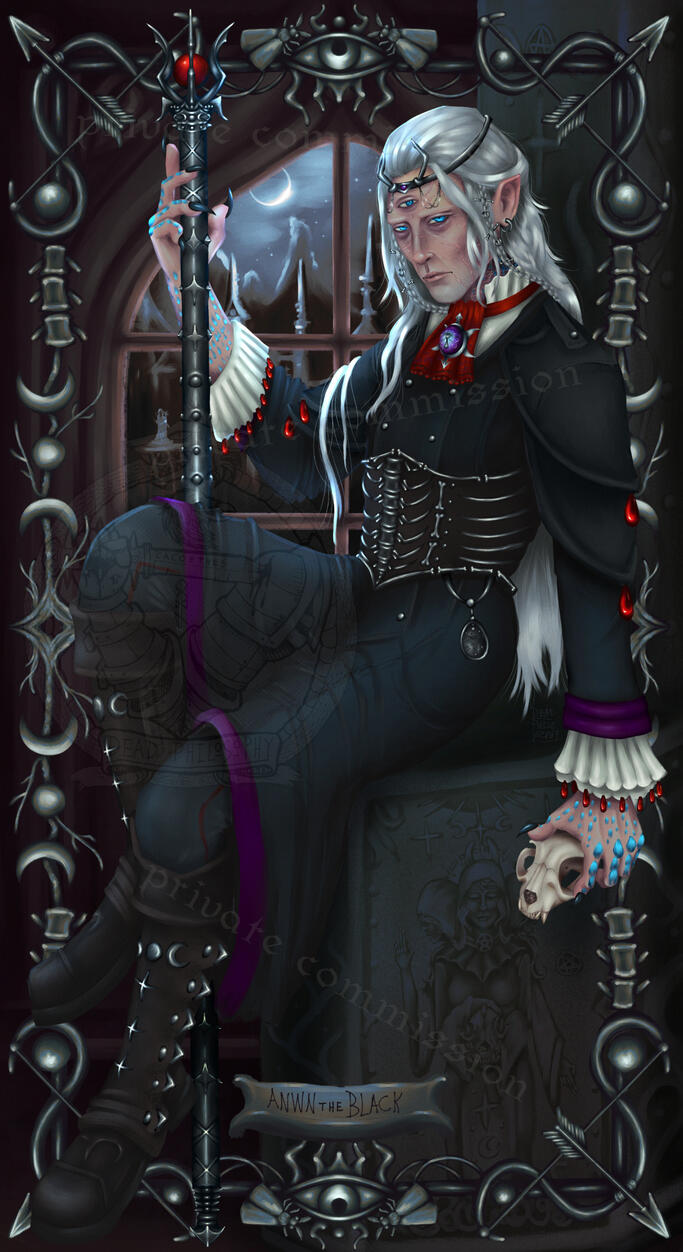 "Anwn the Black" - digital, commission