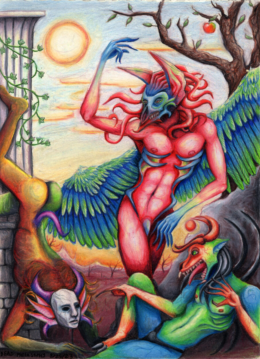 "Diapsalmata" - colored pencil on paper