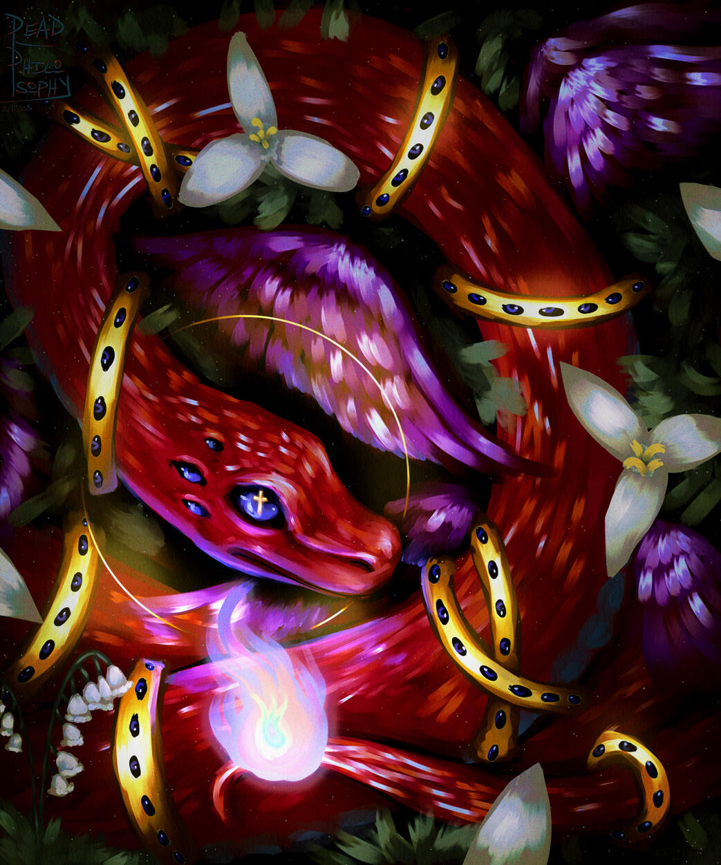 "Serpent of God (Garden Seraph)" - digital