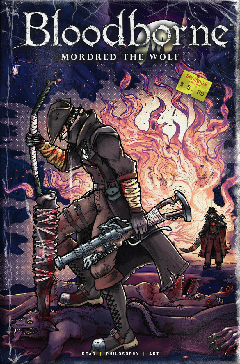 "Mordred the Wolf" (fake Bloodborne comic cover) - digital